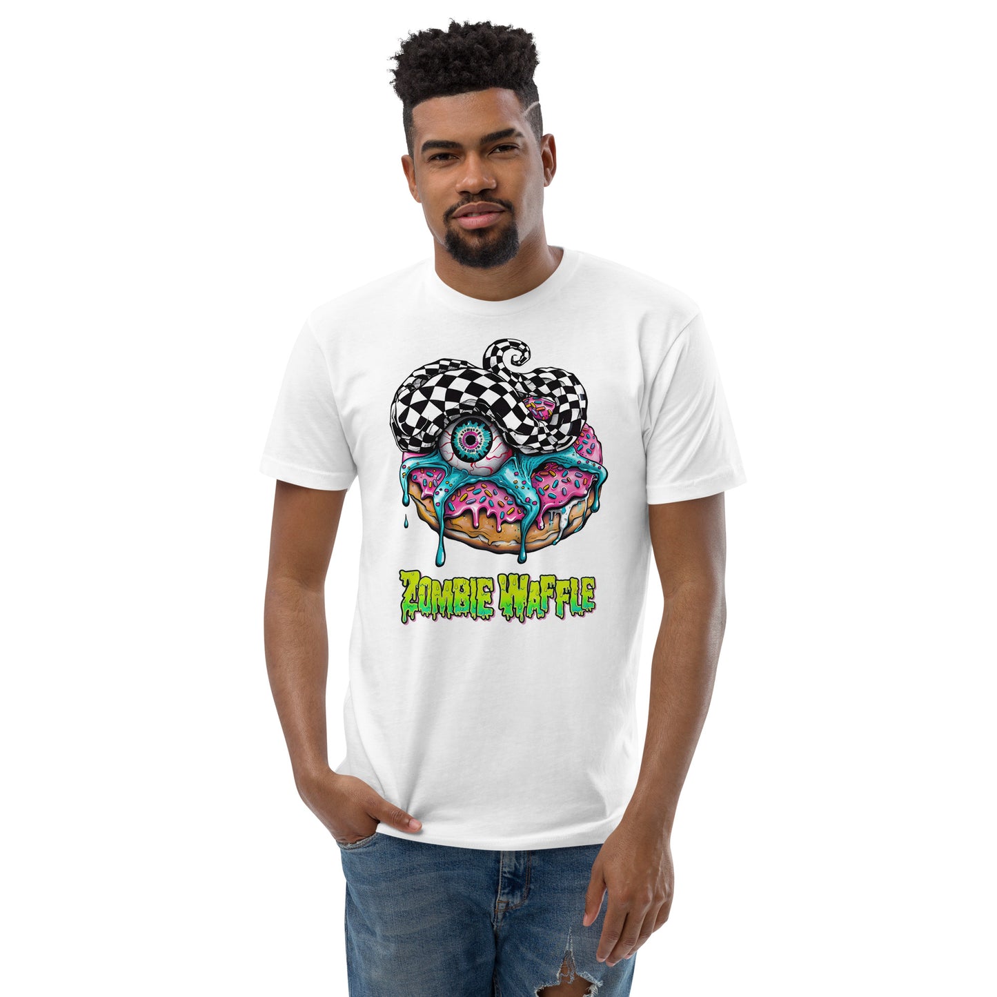 Zombie Donut Men's Fitted Tee