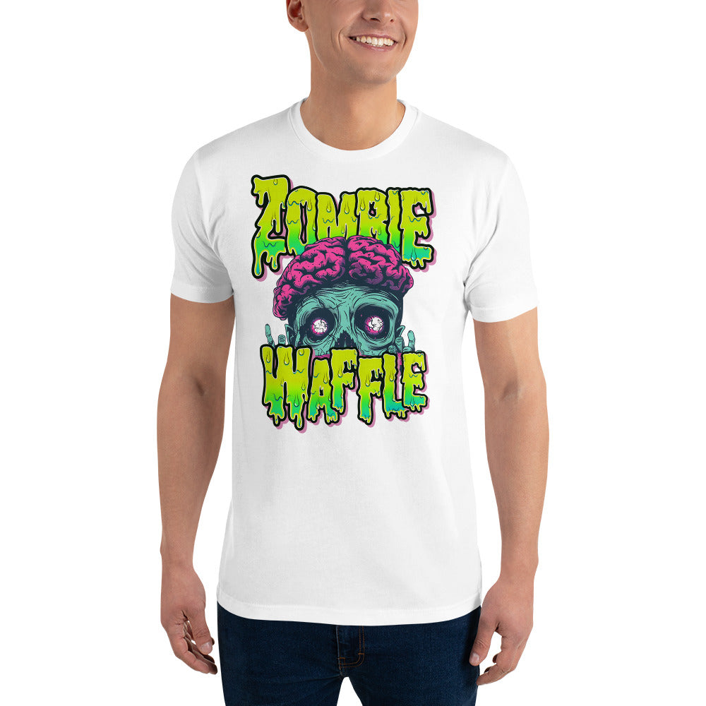 Zombie Waffle Logo Men's Fitted Tee