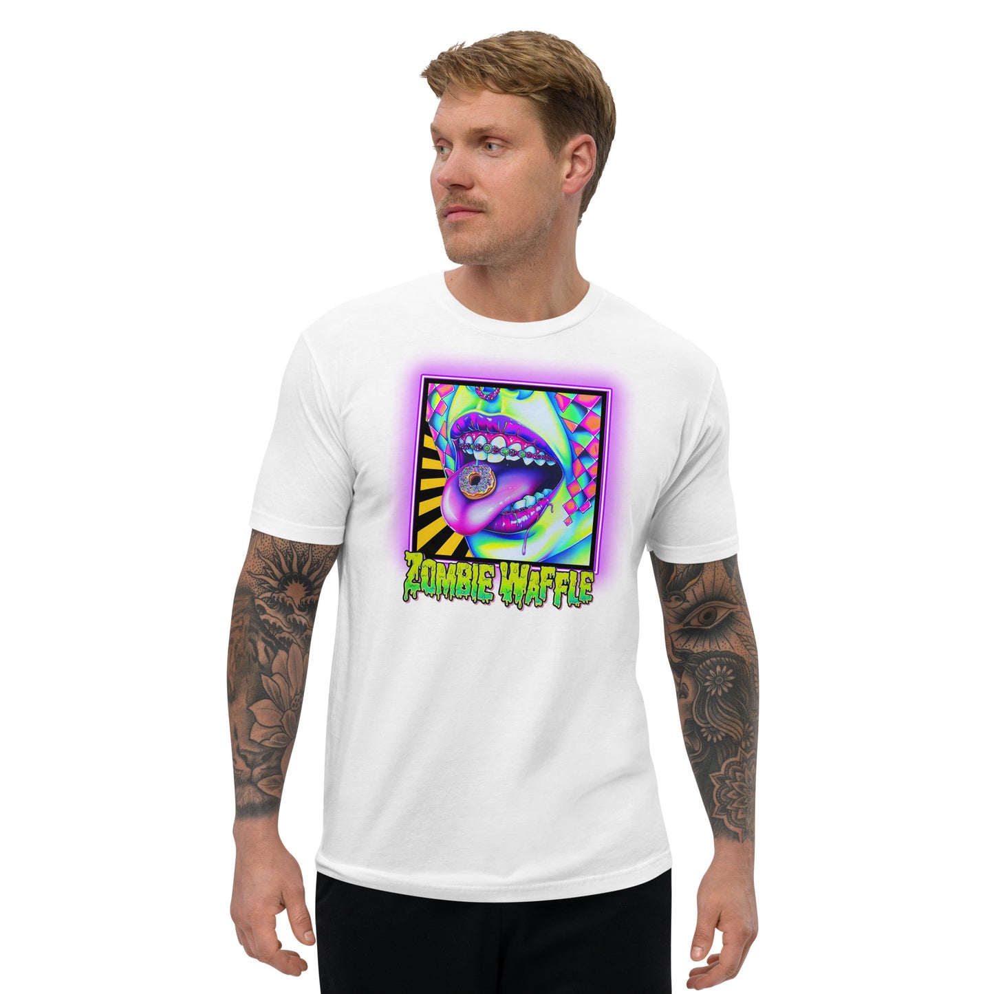 Donuts N Braces Men's Fitted Tee