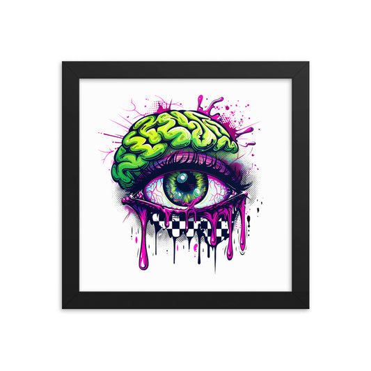 Framed Zombie Eye II Poster