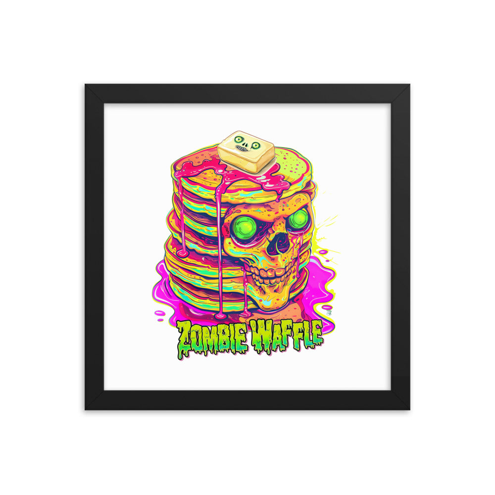 Framed Zombie Pancakes Poster