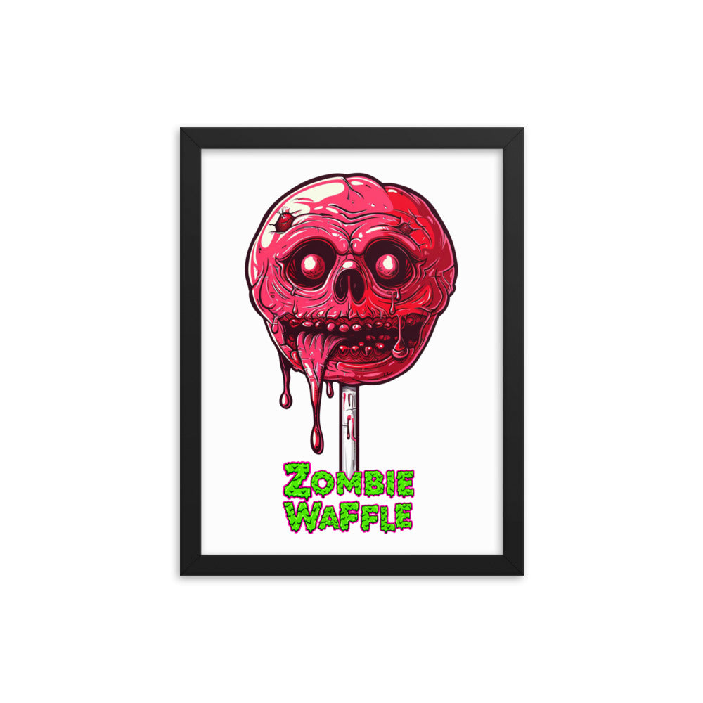 Framed Zombie Lollipop Poster