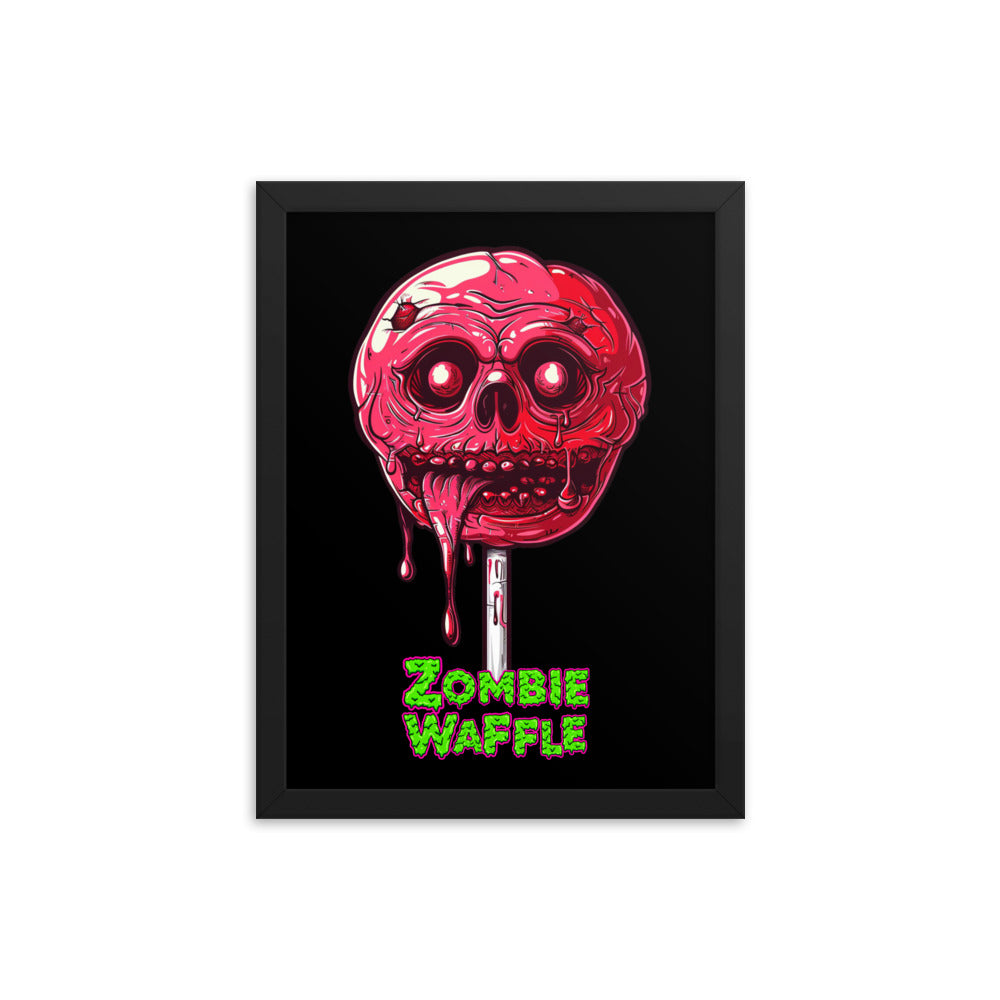 Framed Zombie Lollipop Poster