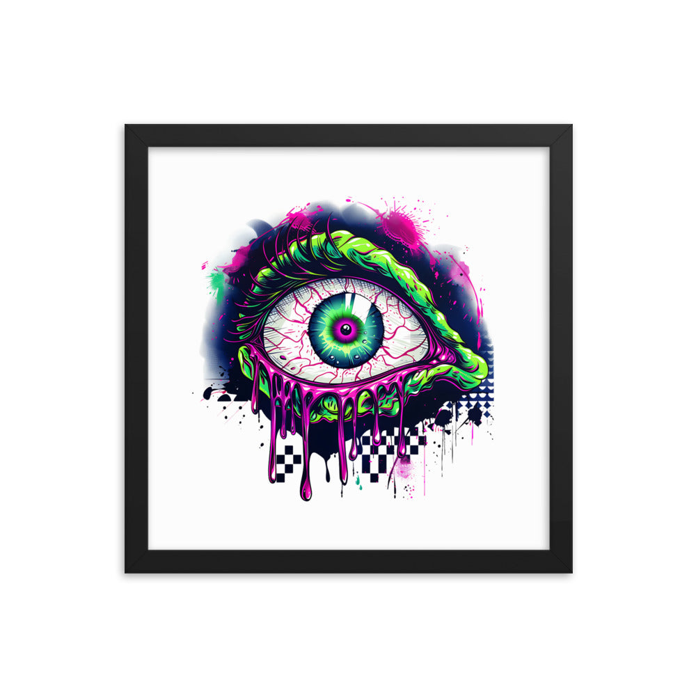 Framed Zombie Eye Poster