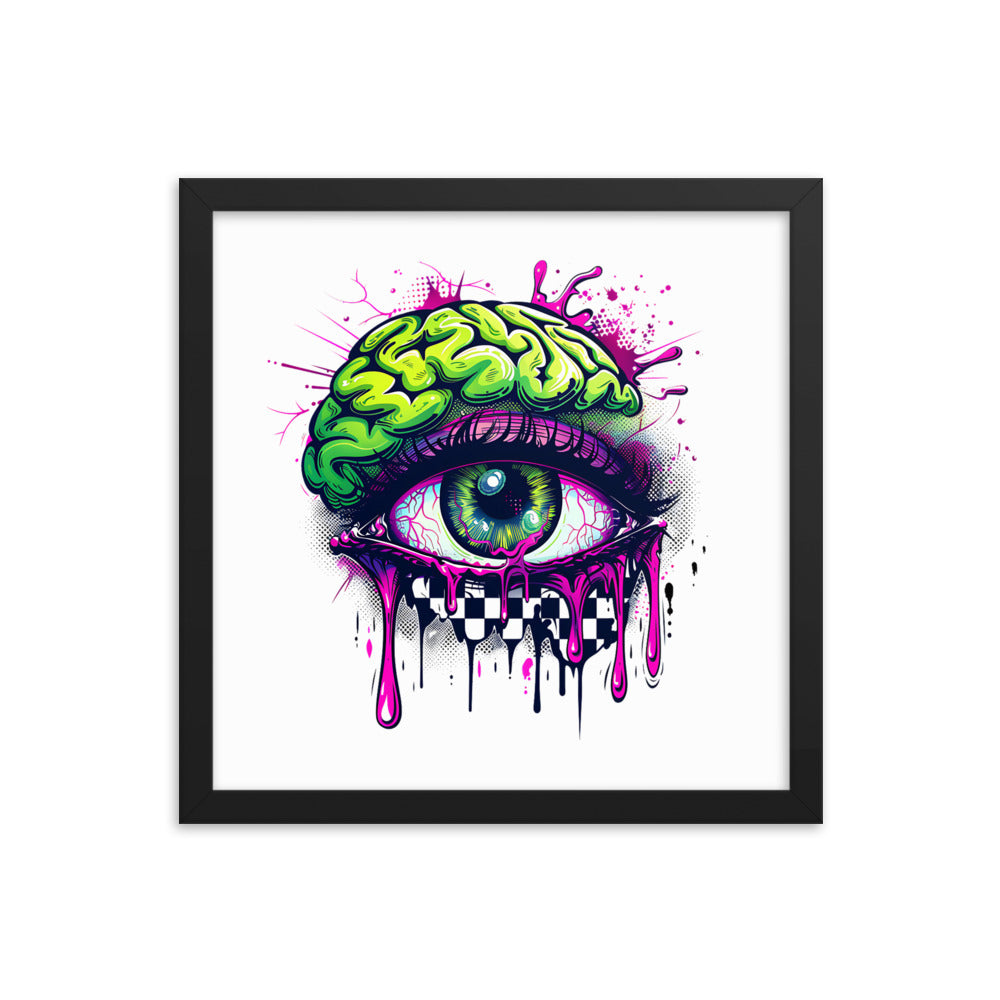 Framed Zombie Eye II Poster