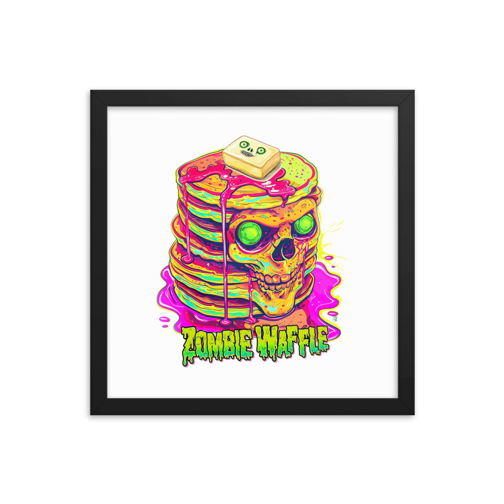 Framed Zombie Pancakes Poster