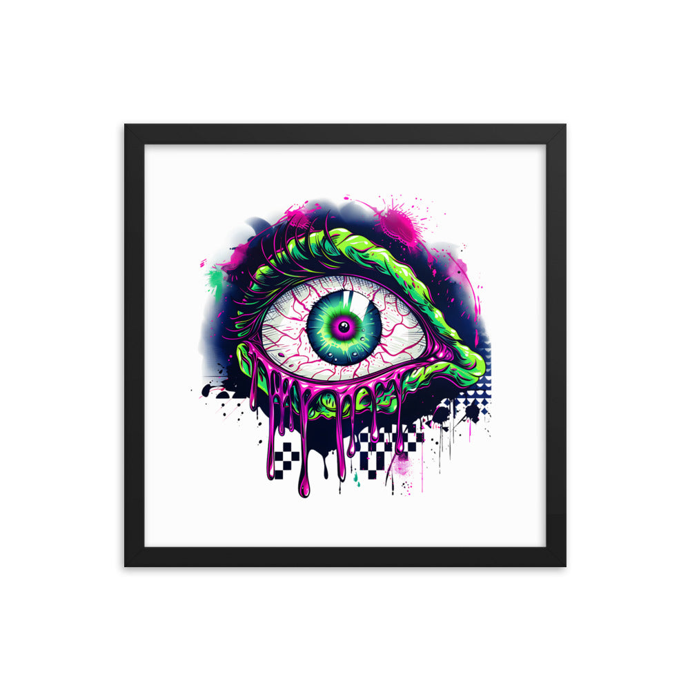 Framed Zombie Eye Poster