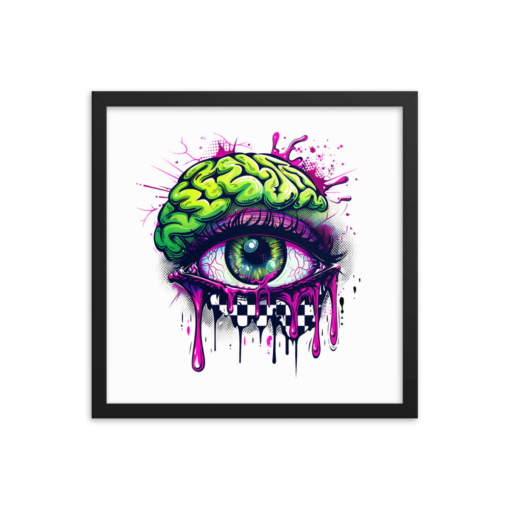 Framed Zombie Eye II Poster