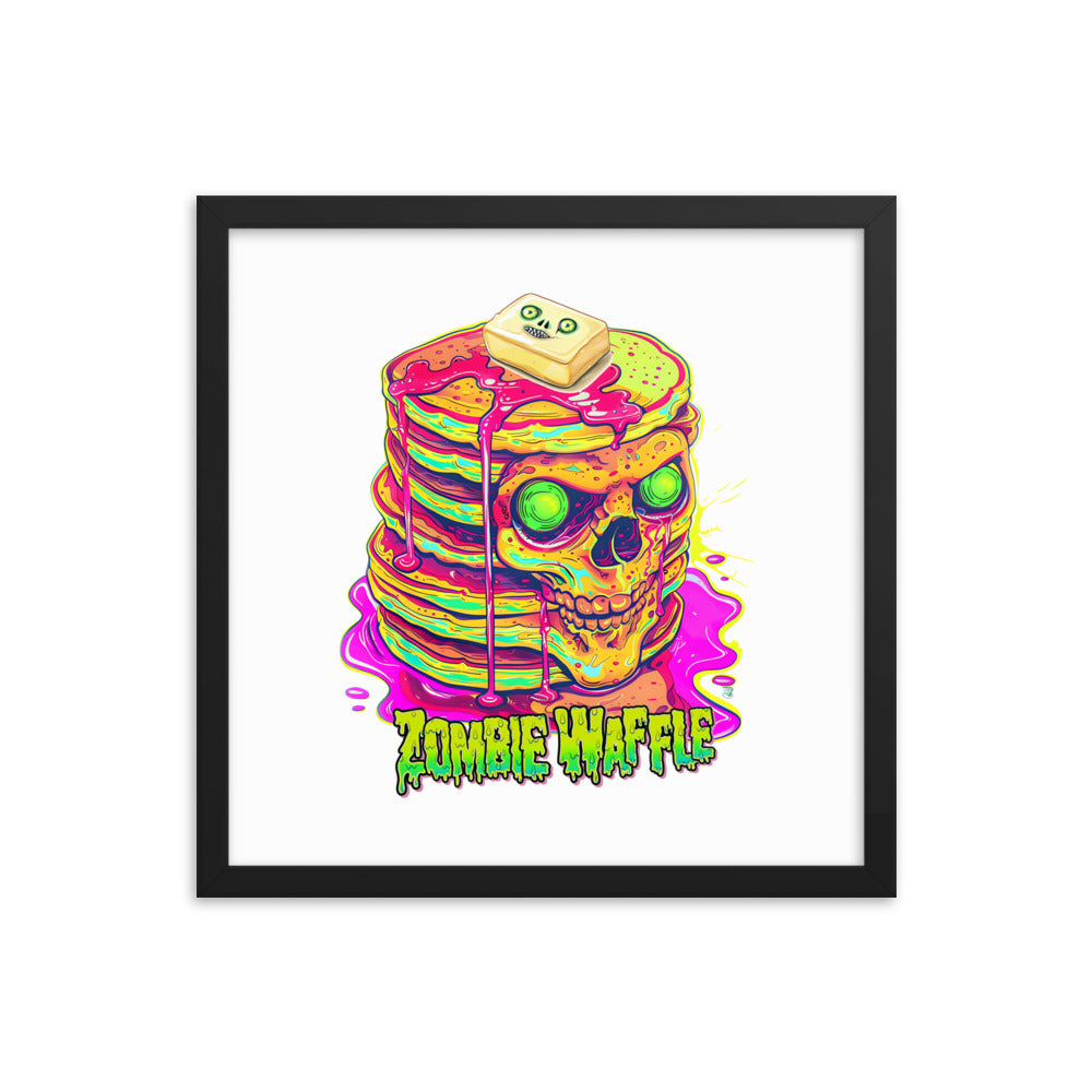 Framed Zombie Pancakes Poster