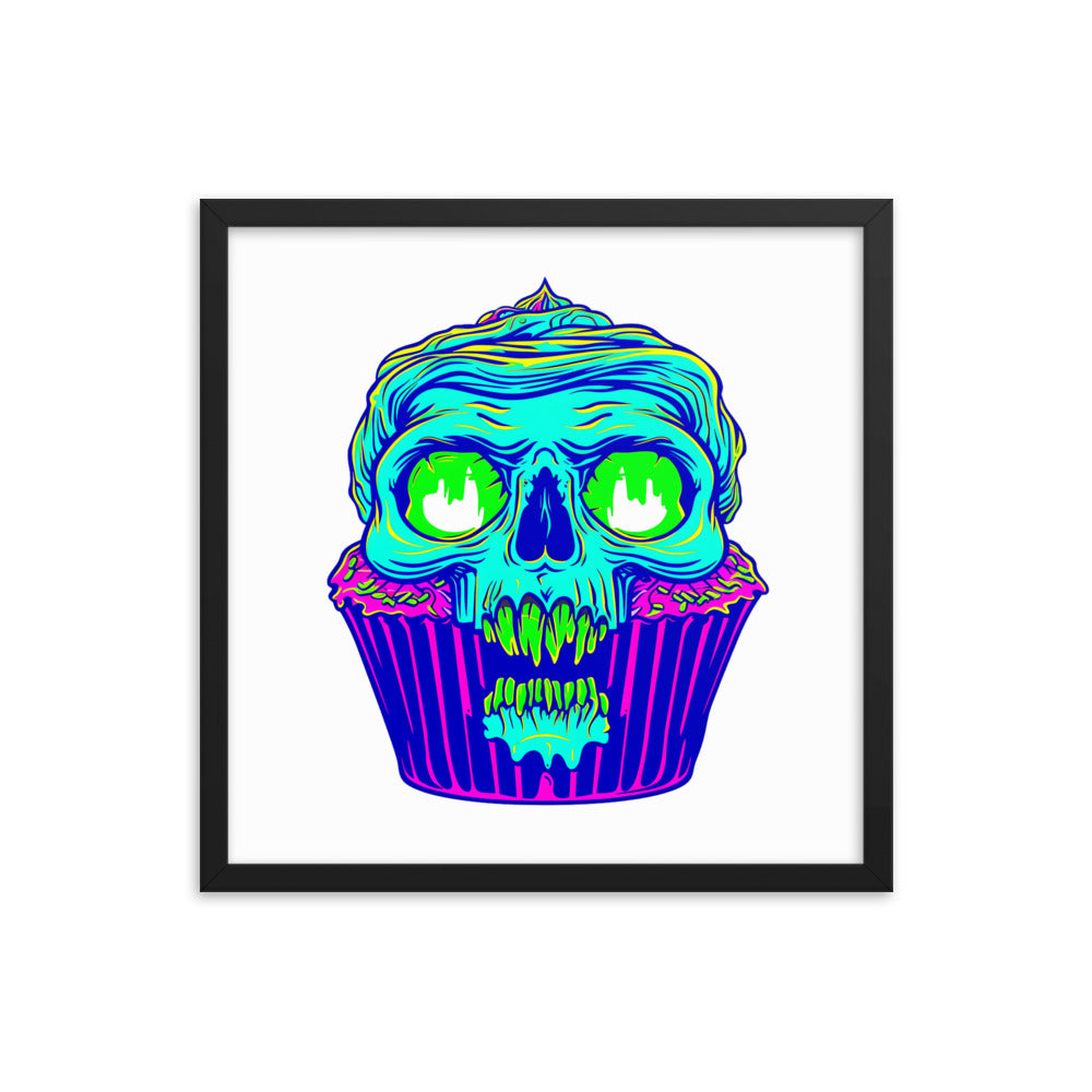 Framed Zombie Cupcake Poster