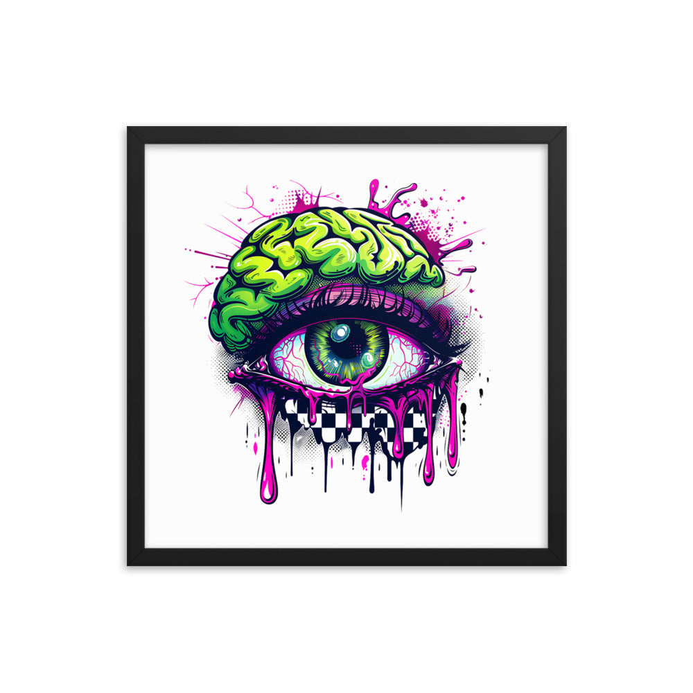 Framed Zombie Eye II Poster