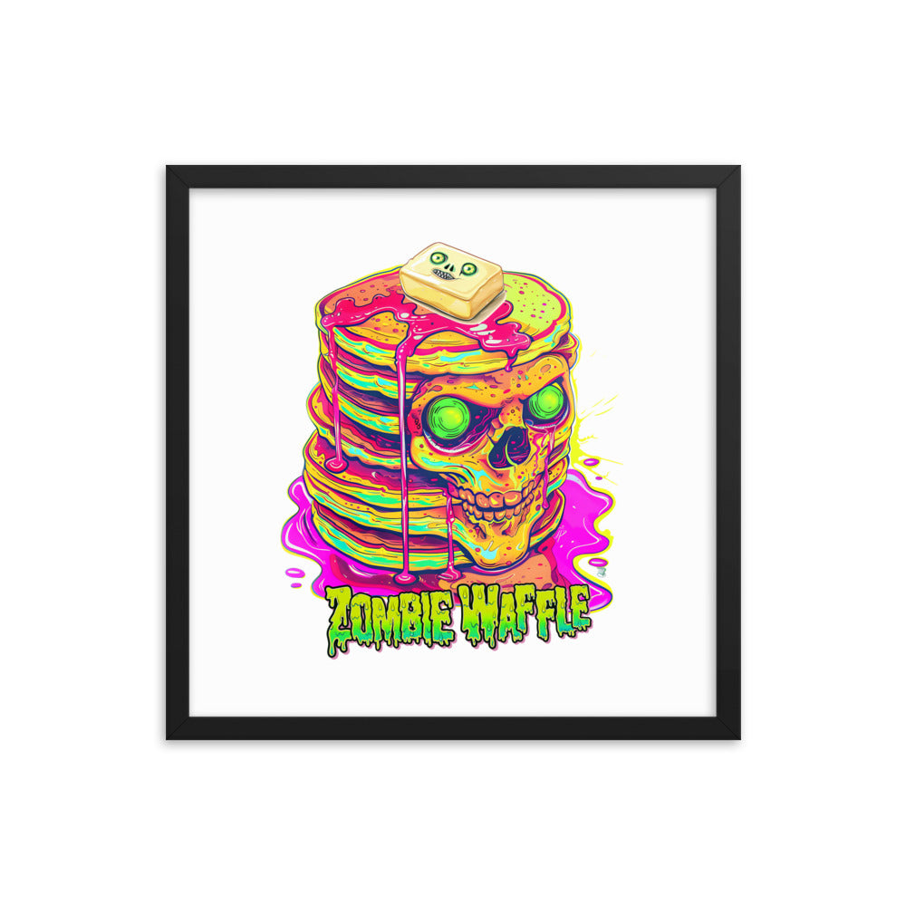 Framed Zombie Pancakes Poster