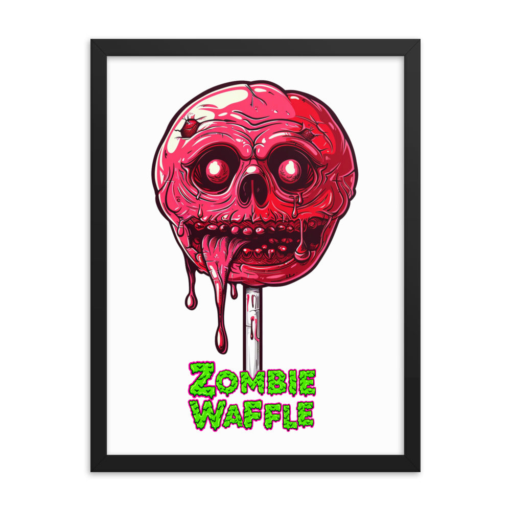 Framed Zombie Lollipop Poster