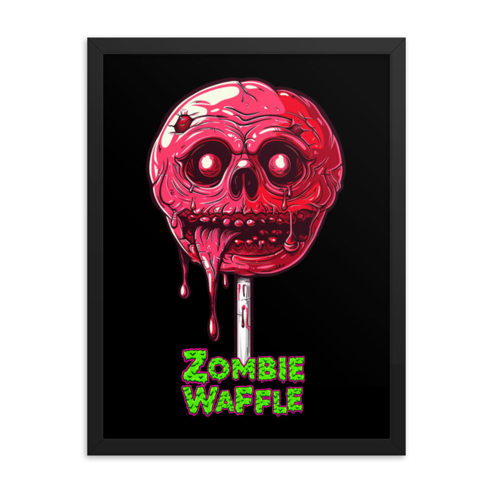 Framed Zombie Lollipop Poster