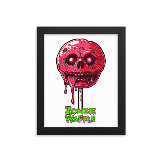 Framed Zombie Lollipop Poster