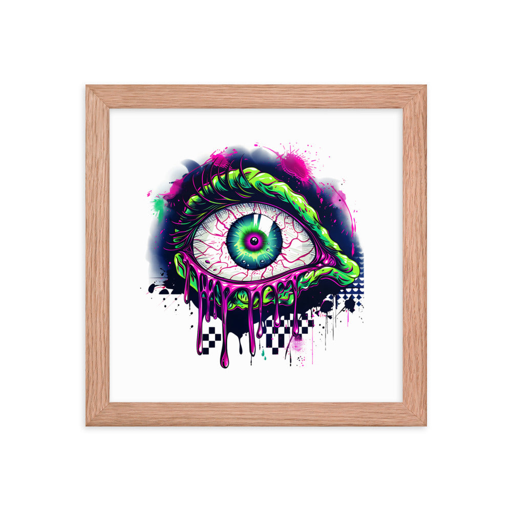 Framed Zombie Eye Poster