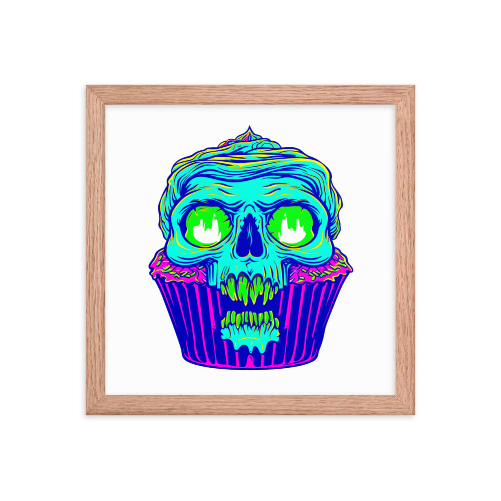 Framed Zombie Cupcake Poster