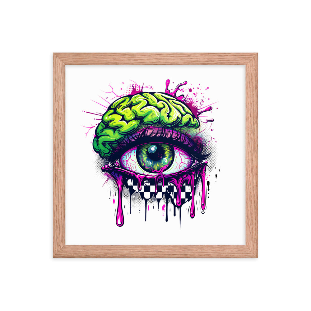 Framed Zombie Eye II Poster