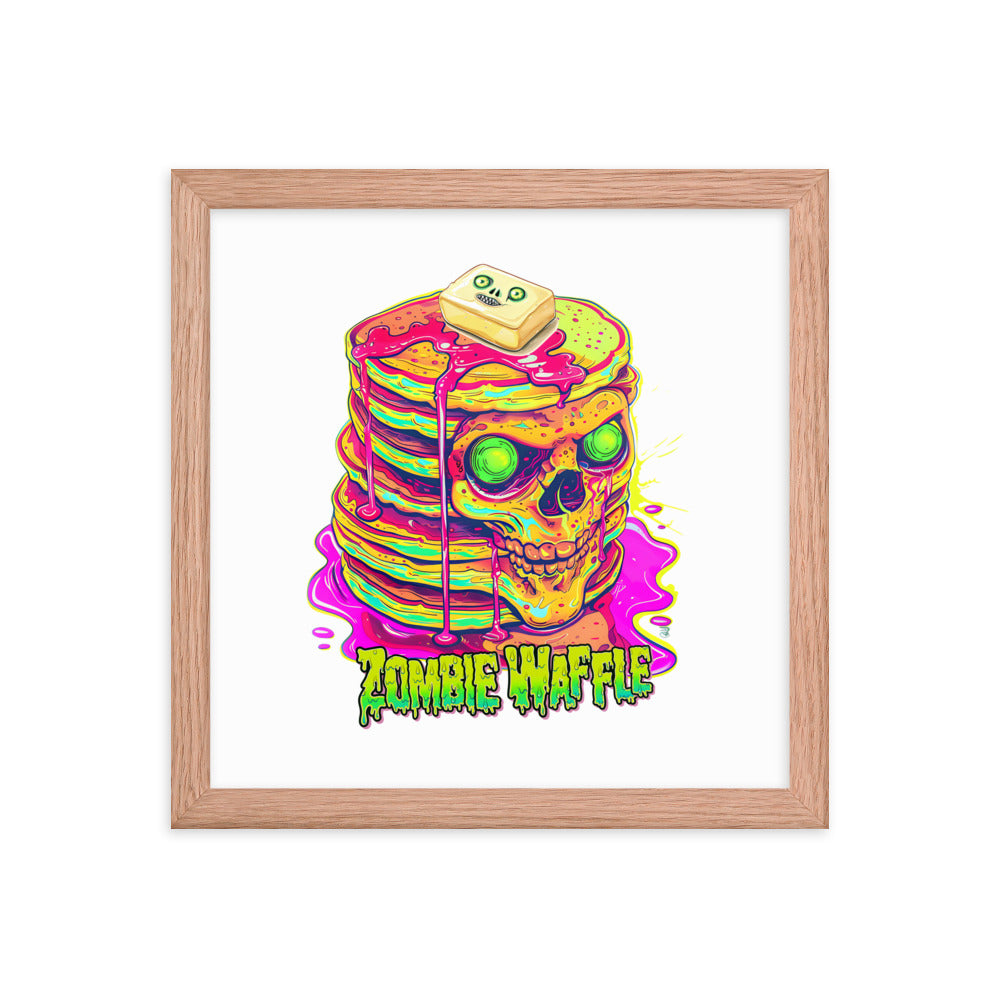 Framed Zombie Pancakes Poster