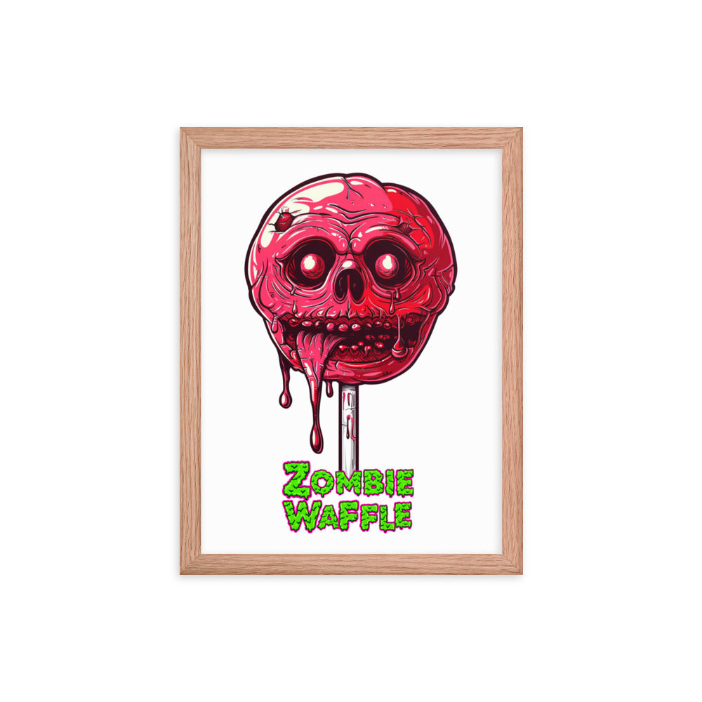 Framed Zombie Lollipop Poster