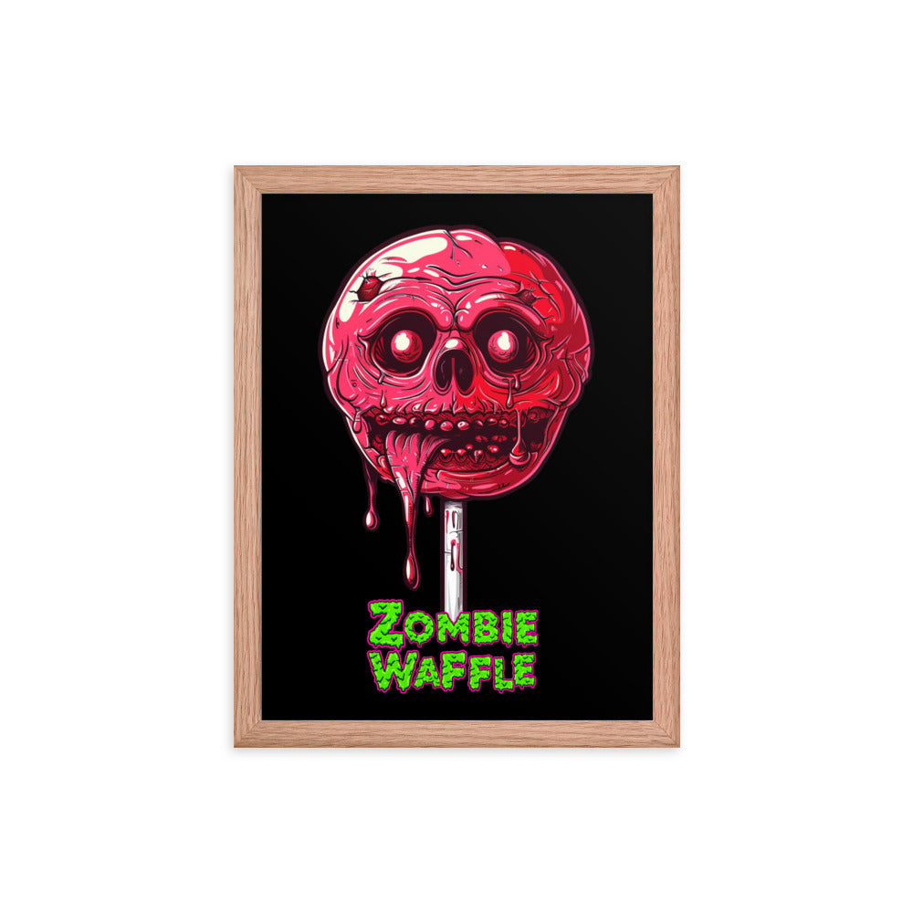 Framed Zombie Lollipop Poster