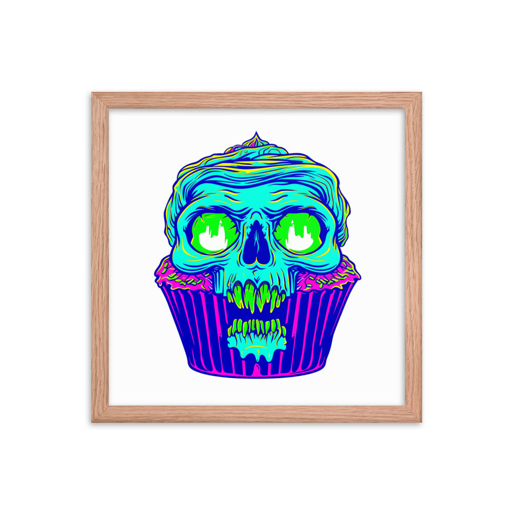 Framed Zombie Cupcake Poster