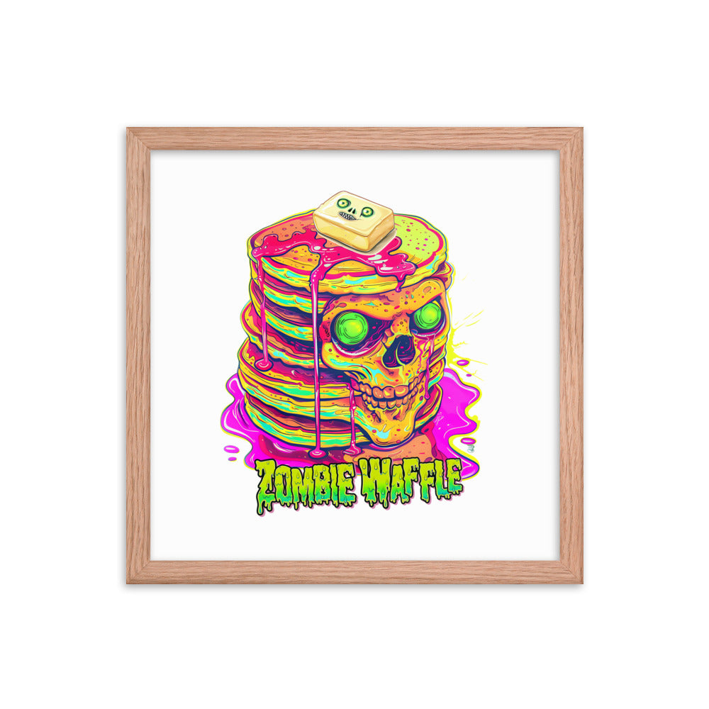 Framed Zombie Pancakes Poster