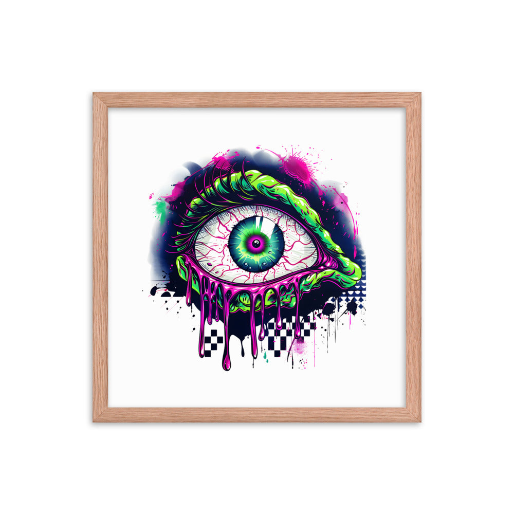 Framed Zombie Eye Poster