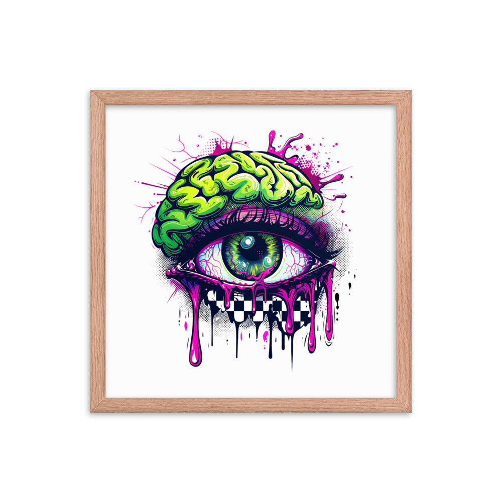 Framed Zombie Eye II Poster