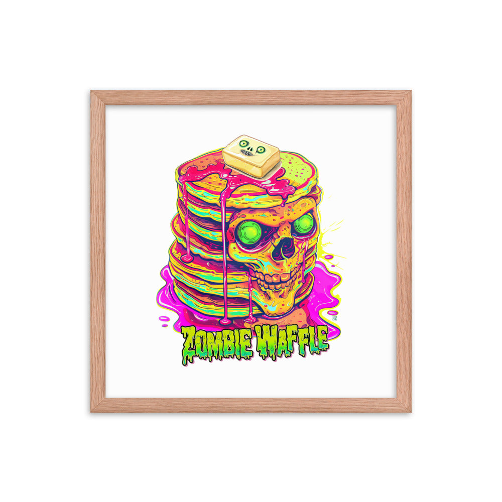 Framed Zombie Pancakes Poster