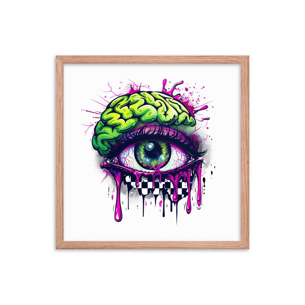 Framed Zombie Eye II Poster