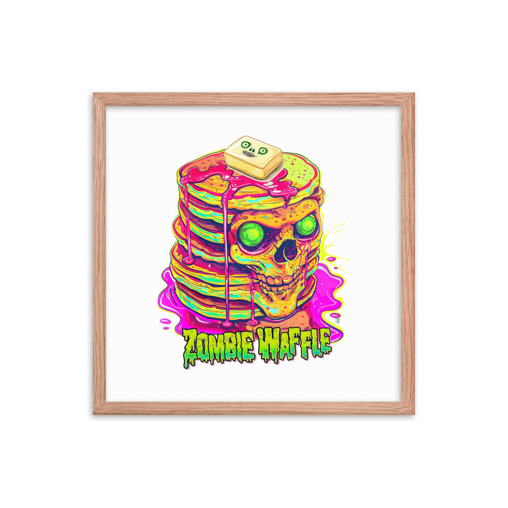 Framed Zombie Pancakes Poster