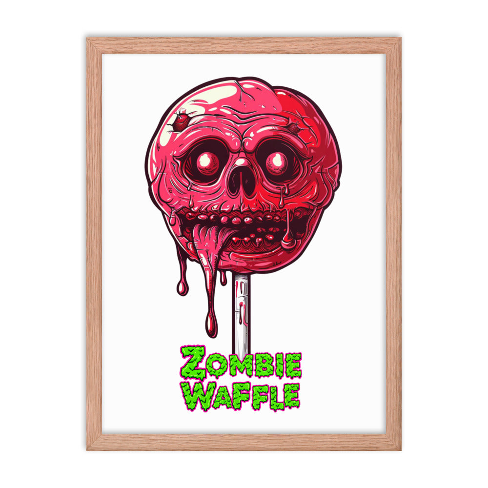 Framed Zombie Lollipop Poster