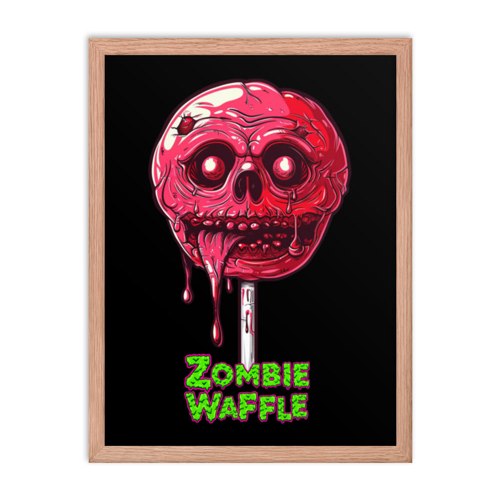 Framed Zombie Lollipop Poster