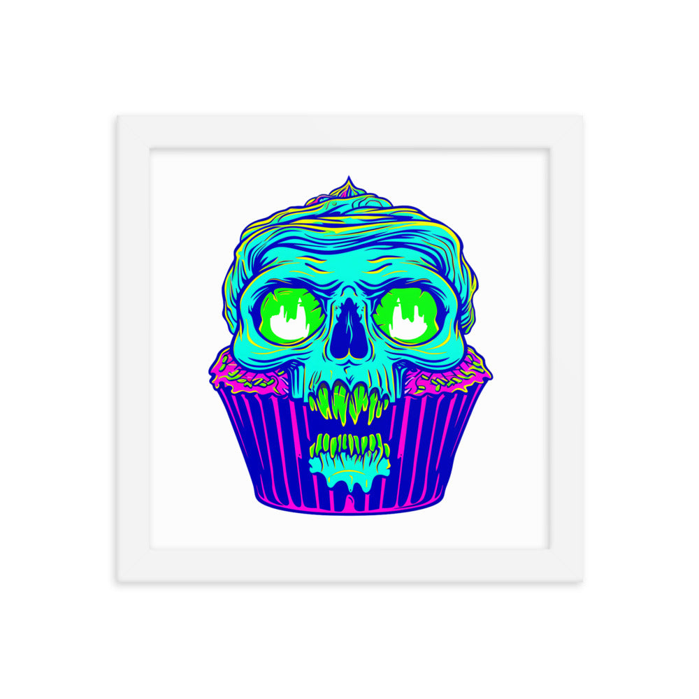 Framed Zombie Cupcake Poster