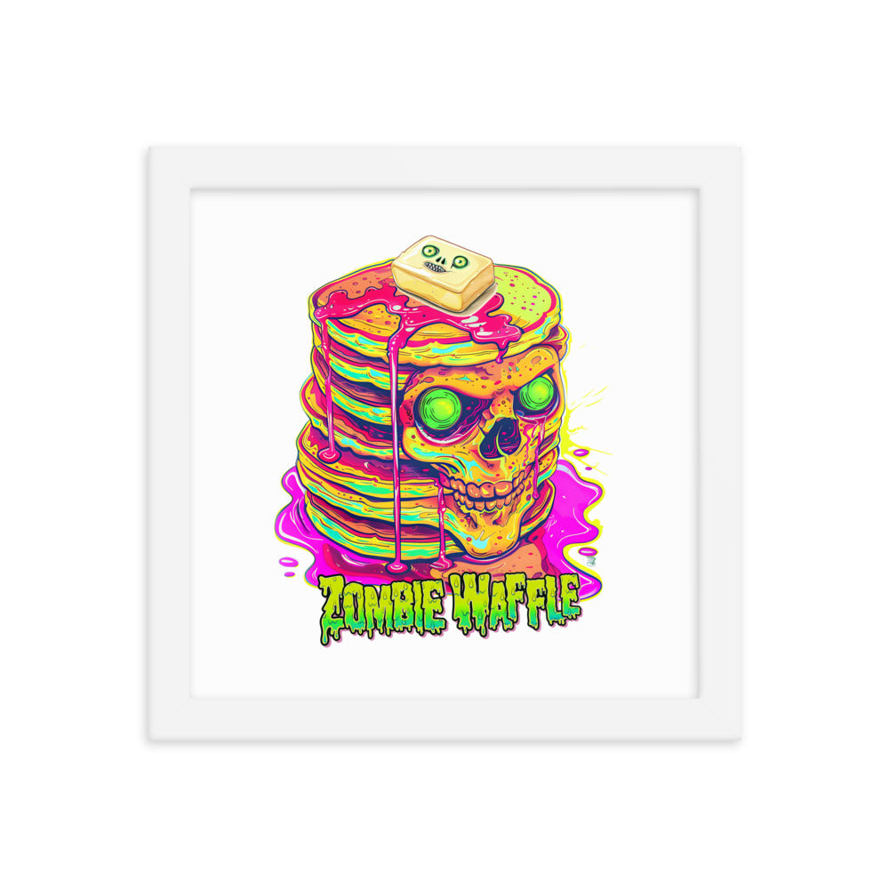 Framed Zombie Pancakes Poster