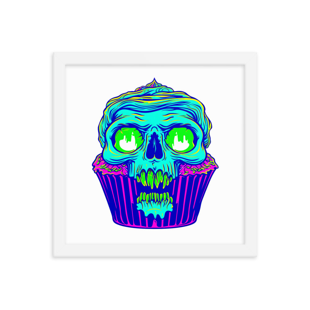 Framed Zombie Cupcake Poster