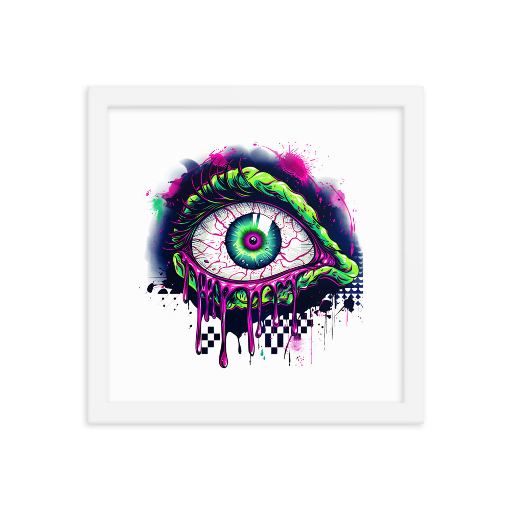 Framed Zombie Eye Poster