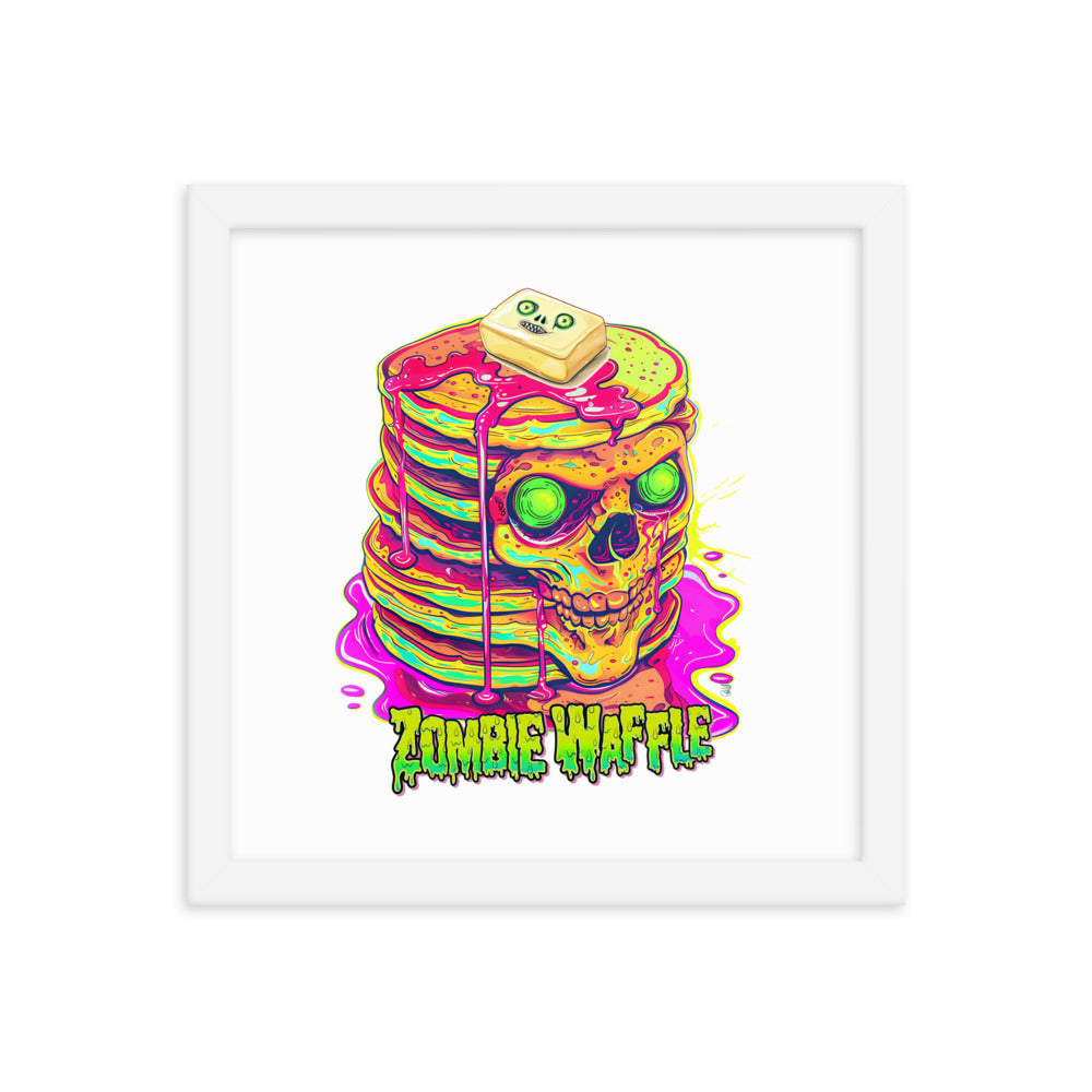 Framed Zombie Pancakes Poster