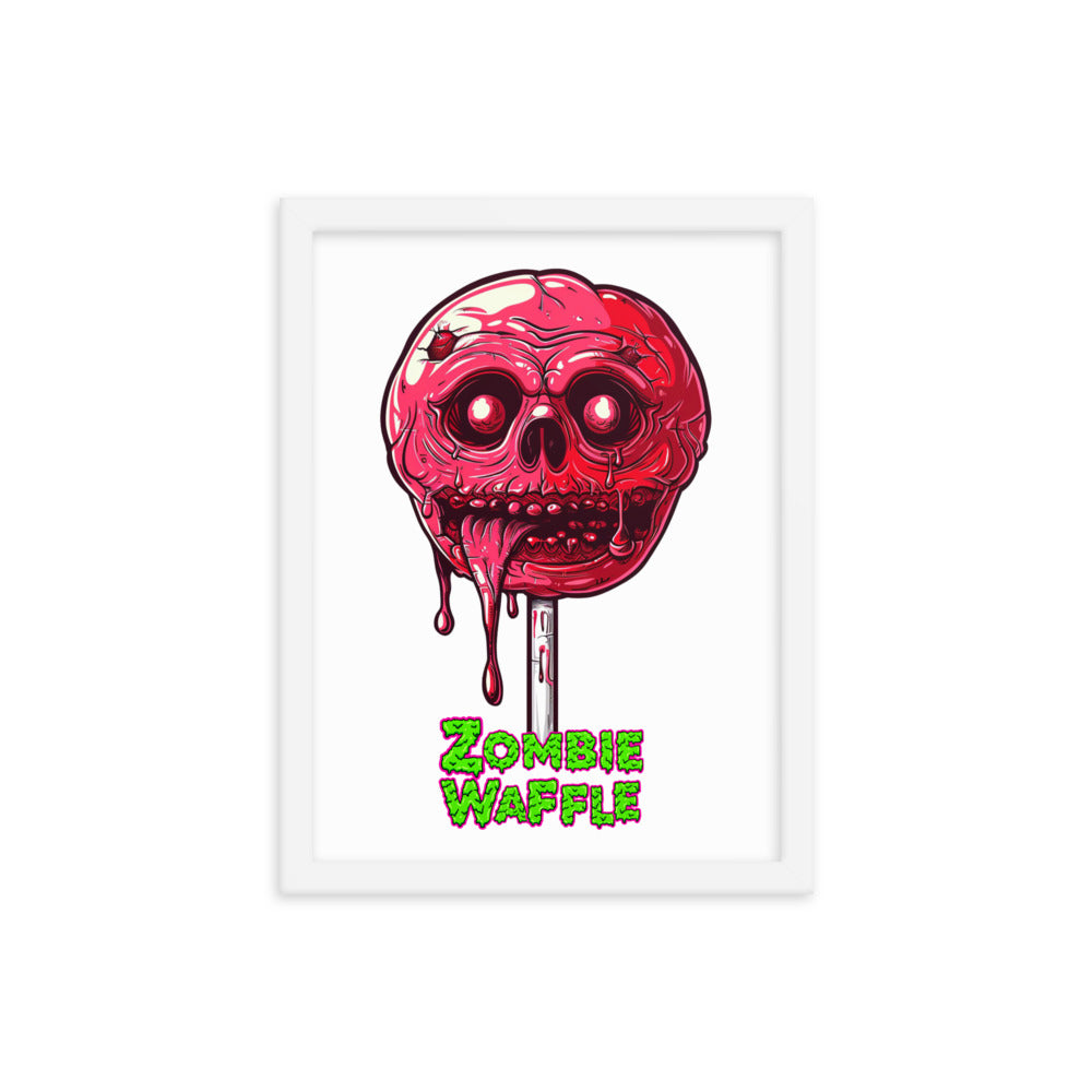 Framed Zombie Lollipop Poster