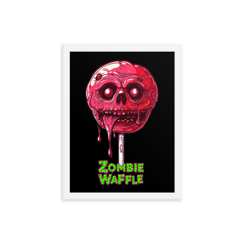 Framed Zombie Lollipop Poster