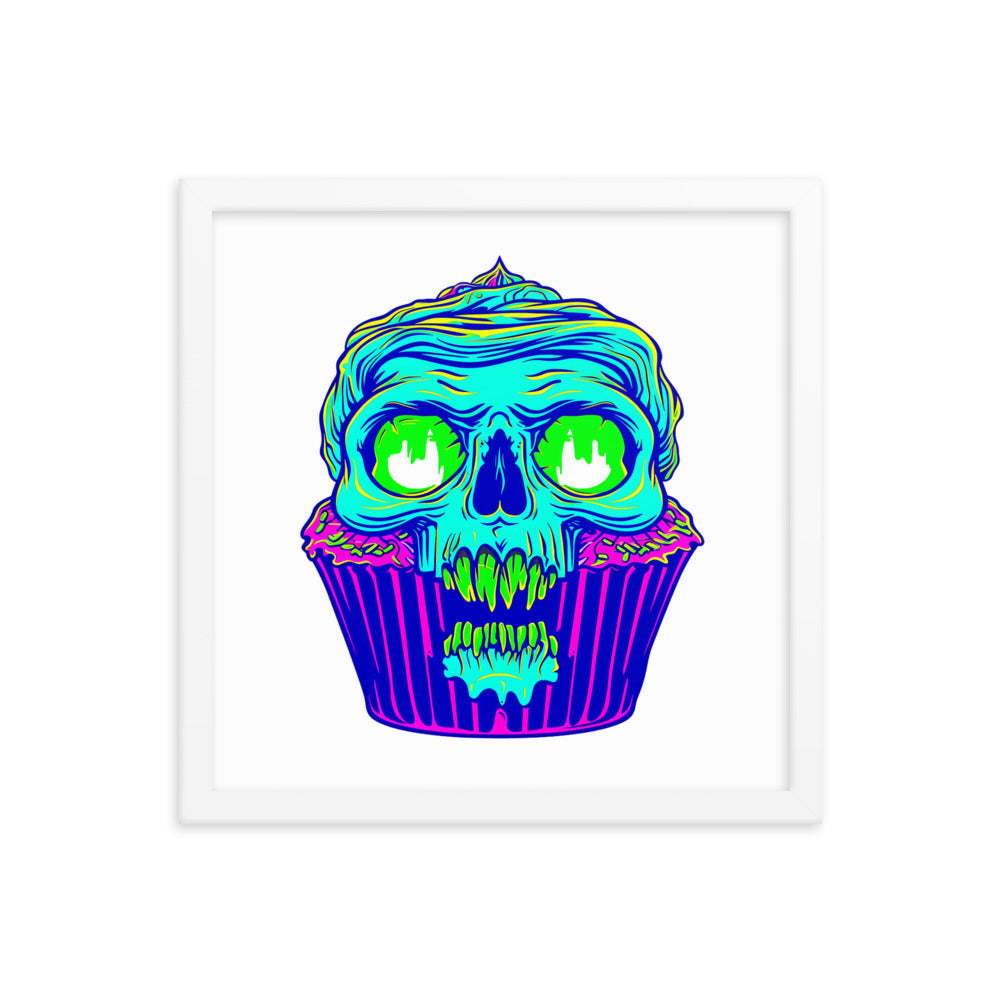 Framed Zombie Cupcake Poster