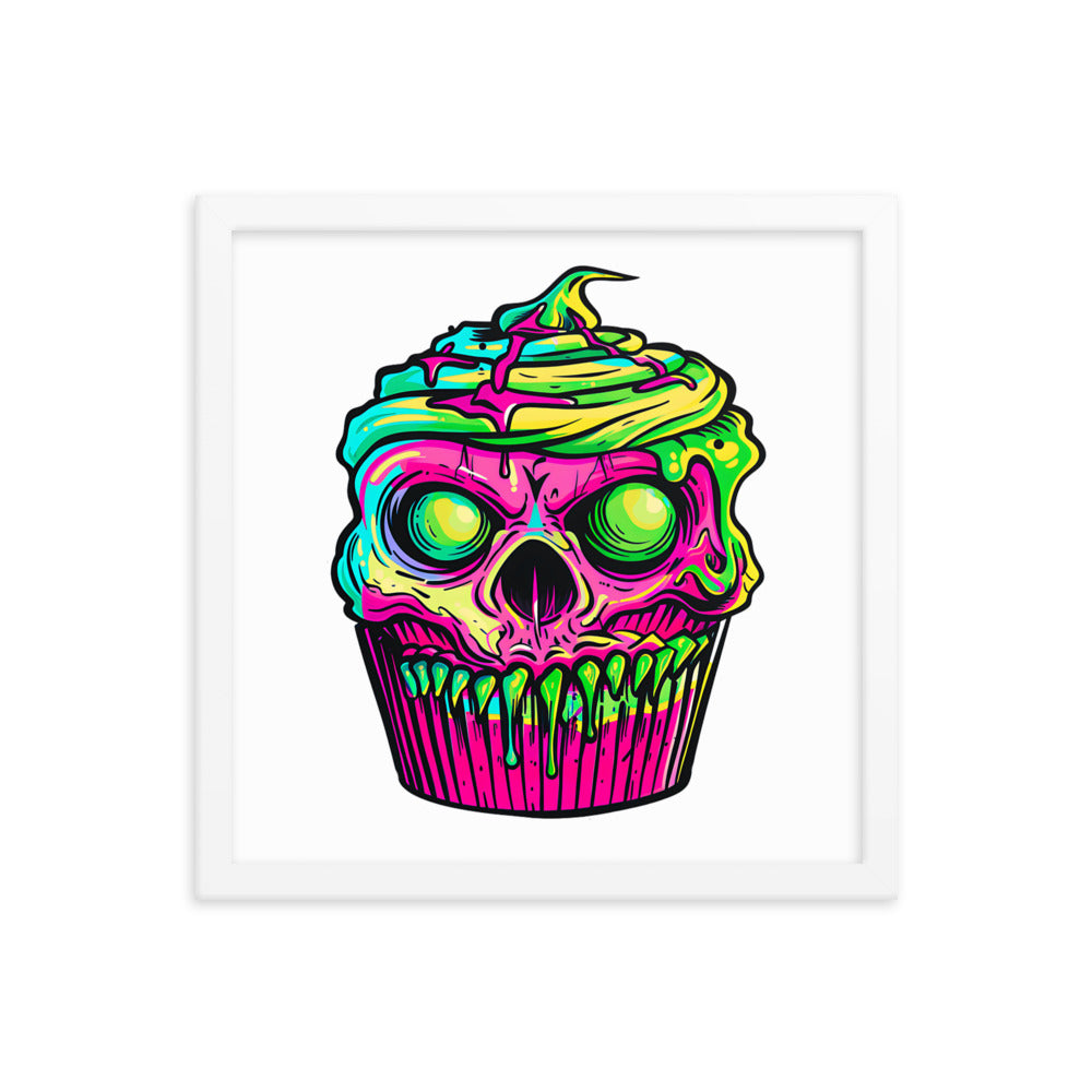 Framed Zombie Cupcake II Poster