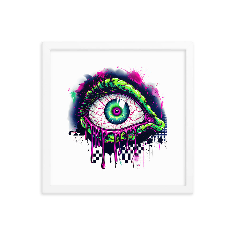 Framed Zombie Eye Poster