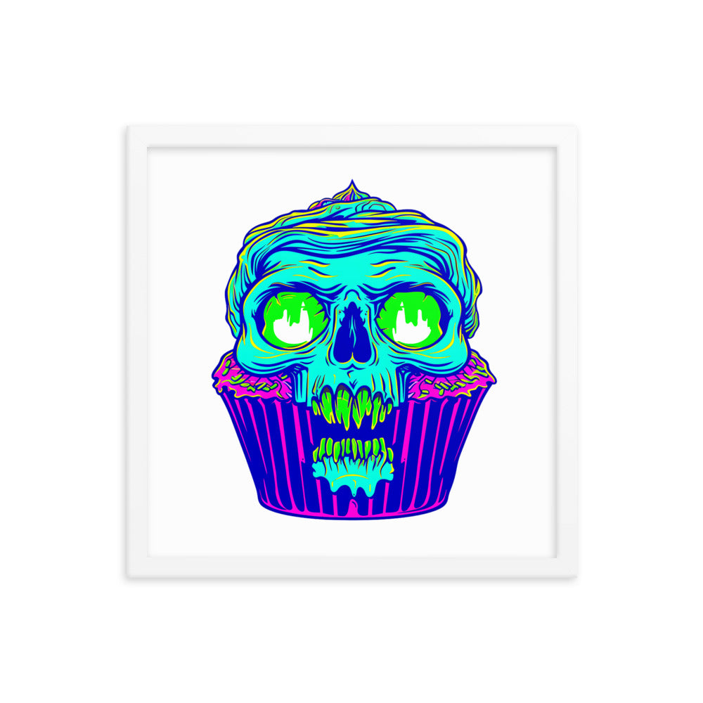 Framed Zombie Cupcake Poster