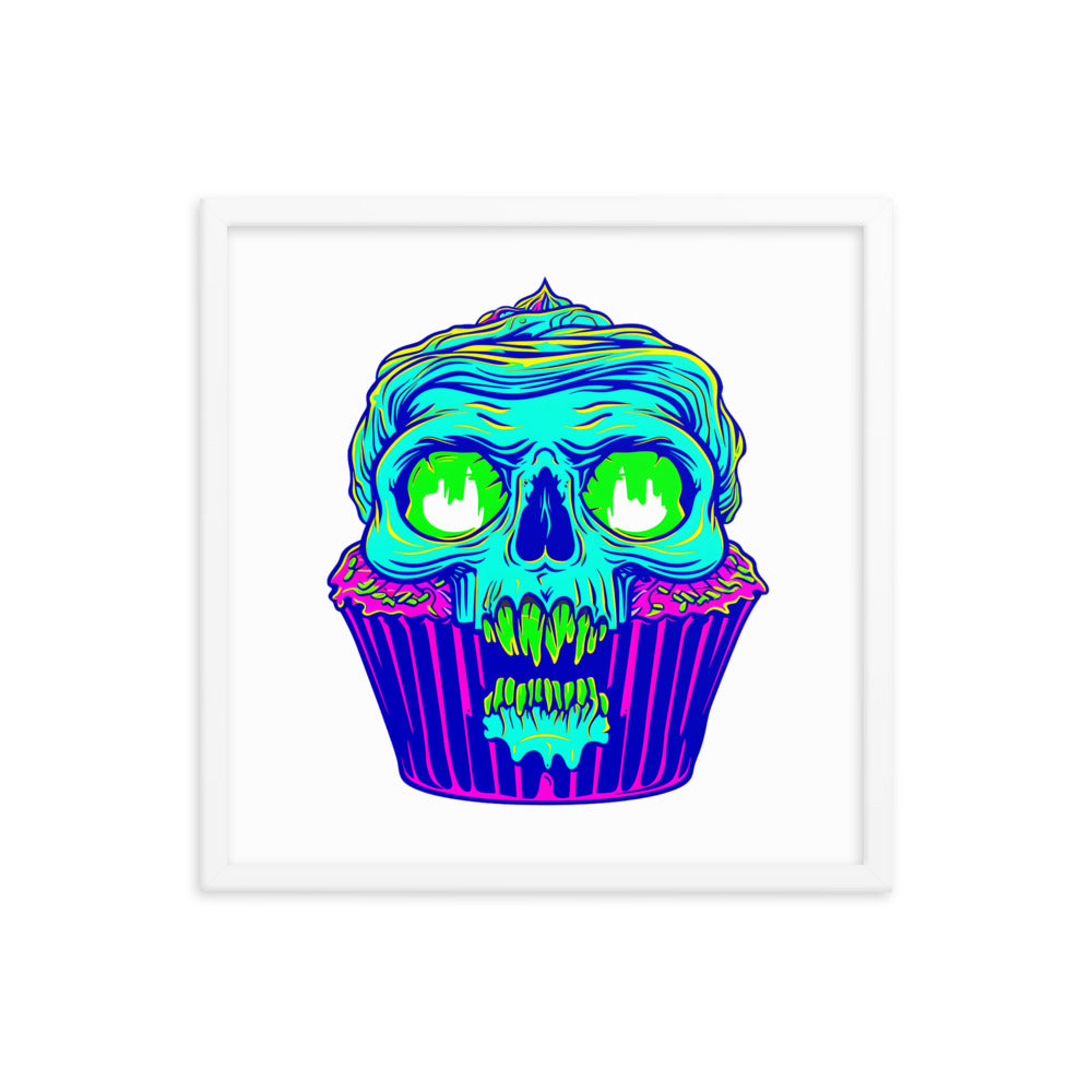 Framed Zombie Cupcake Poster