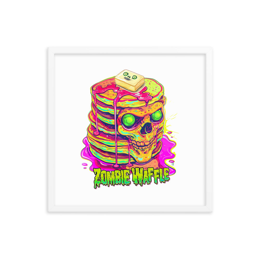 Framed Zombie Pancakes Poster