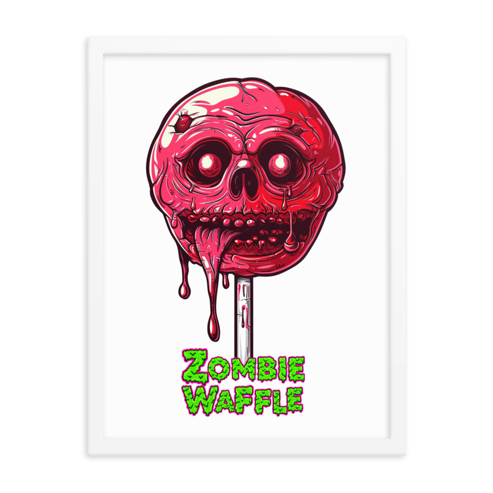 Framed Zombie Lollipop Poster