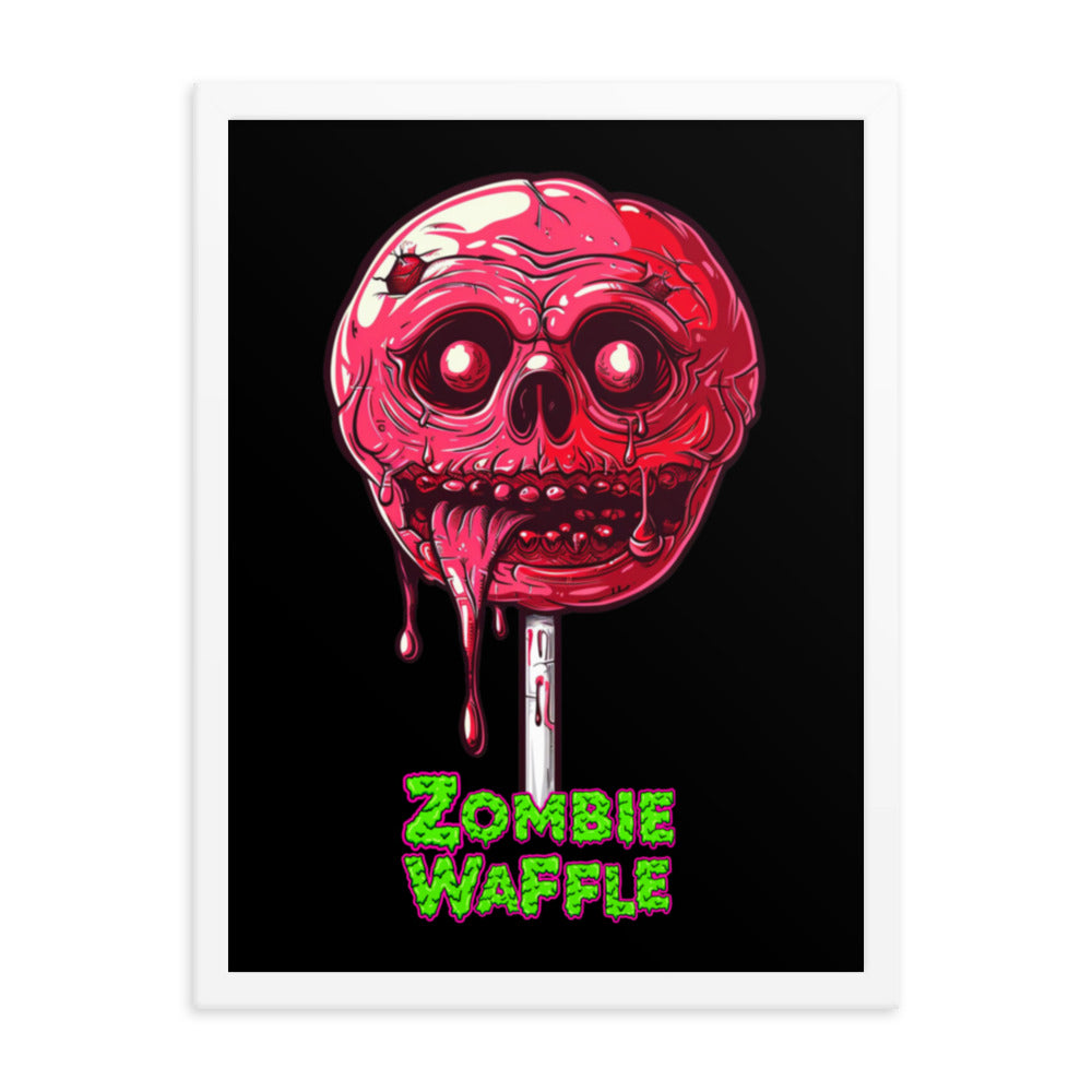 Framed Zombie Lollipop Poster