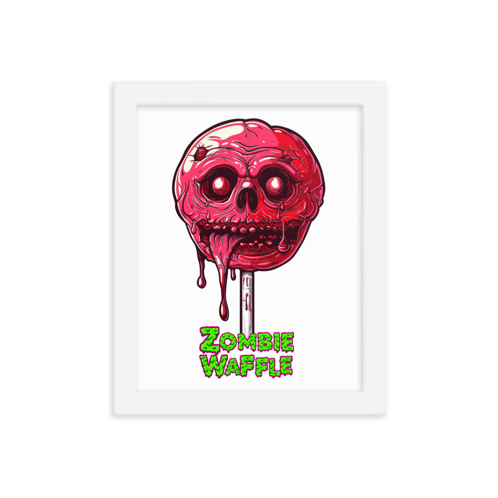 Framed Zombie Lollipop Poster